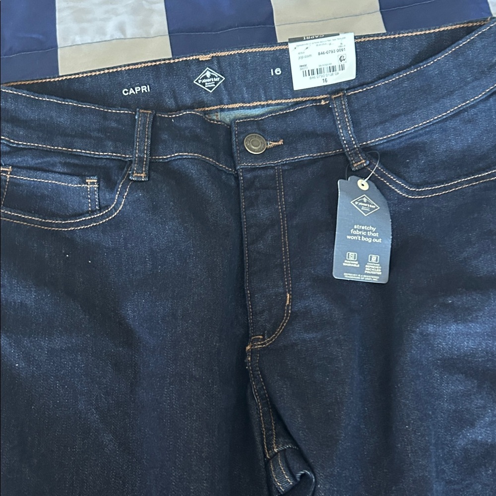 St. John's Bay Dark Blue Women's Ankle Jeans